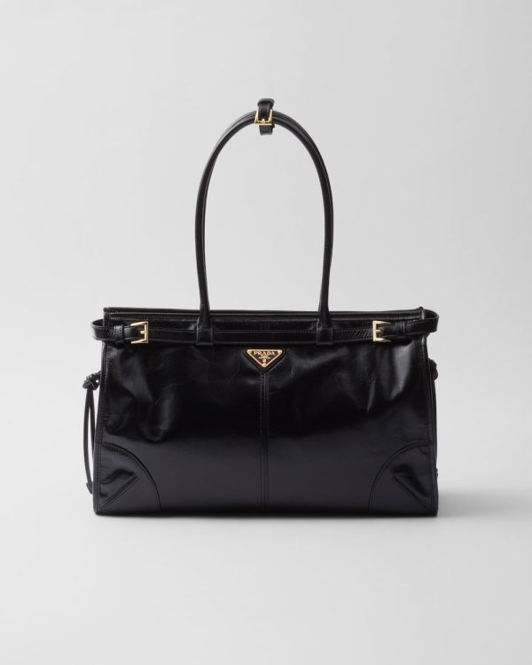 Prada Bonnie Large Leather Handbag