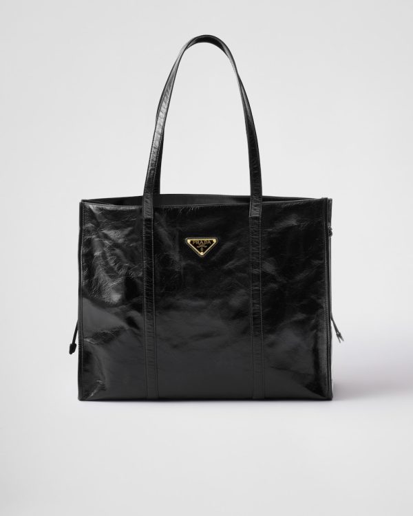 Prada Large Leather Tote Bag