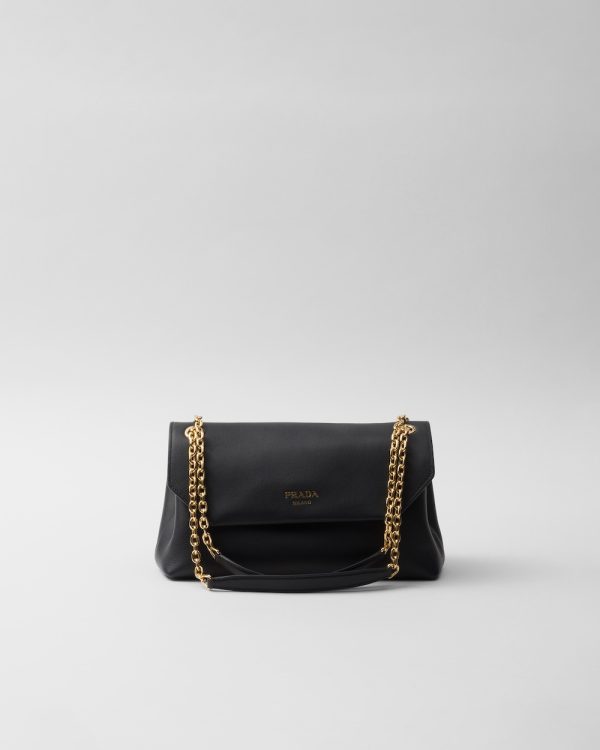 Prada Doux Medium Leather Shoulder Bag