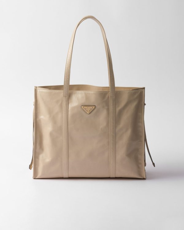 Prada Large Leather Tote Bag