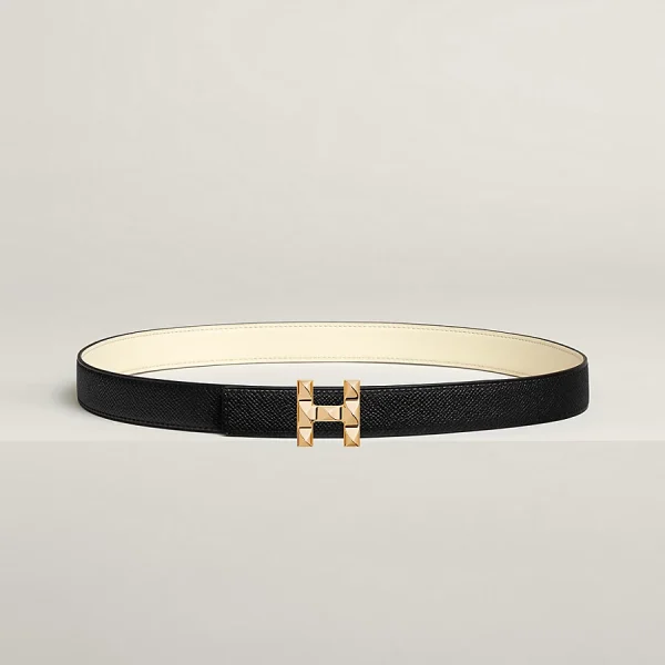H Infini belt buckle & Reversible leather strap 24 mm