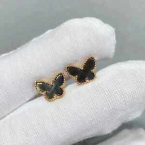 [Lucky Star]BUTTERFLY DARK MOP  EARRINGS
