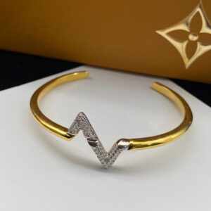 [Lucky Star]VOLTE UPSITE DOWN DIAMOND GOLD OPEN BRACELET