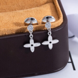 [Lucky Star]VIDYLLE SILVER DIAMOND MINI DROP EARRINGS