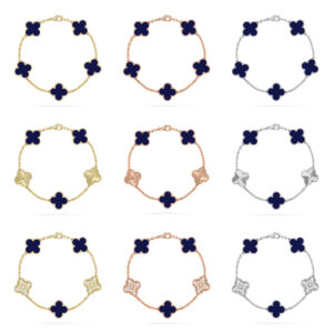 [Lucky Star] CLOVER 5 MOTIF LAPIS LAZULI BRACELET COLLECTION