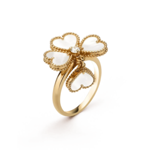 [Lucky Star]SWEET CLOVER WHITE MOP RING