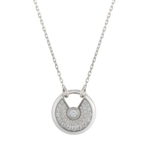 [Lucky Star]AMULETTE SILVER FULL DIAMOND NECKLACE